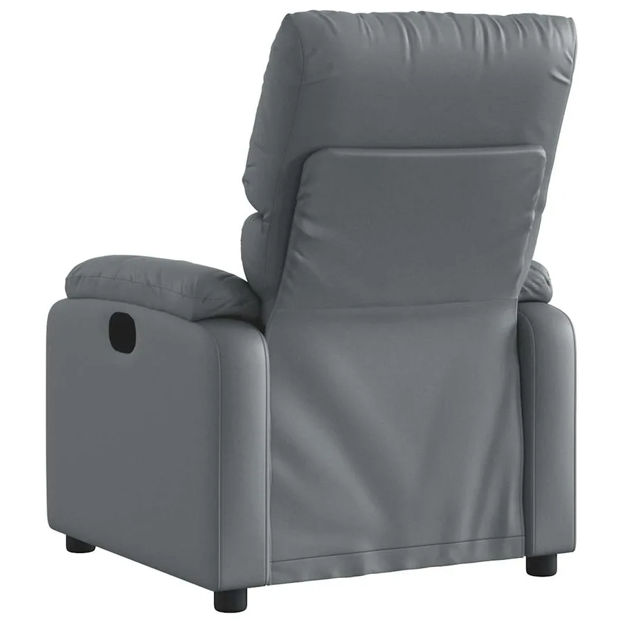 Fauteuil de massage inclinable Gris Similicuir - 7