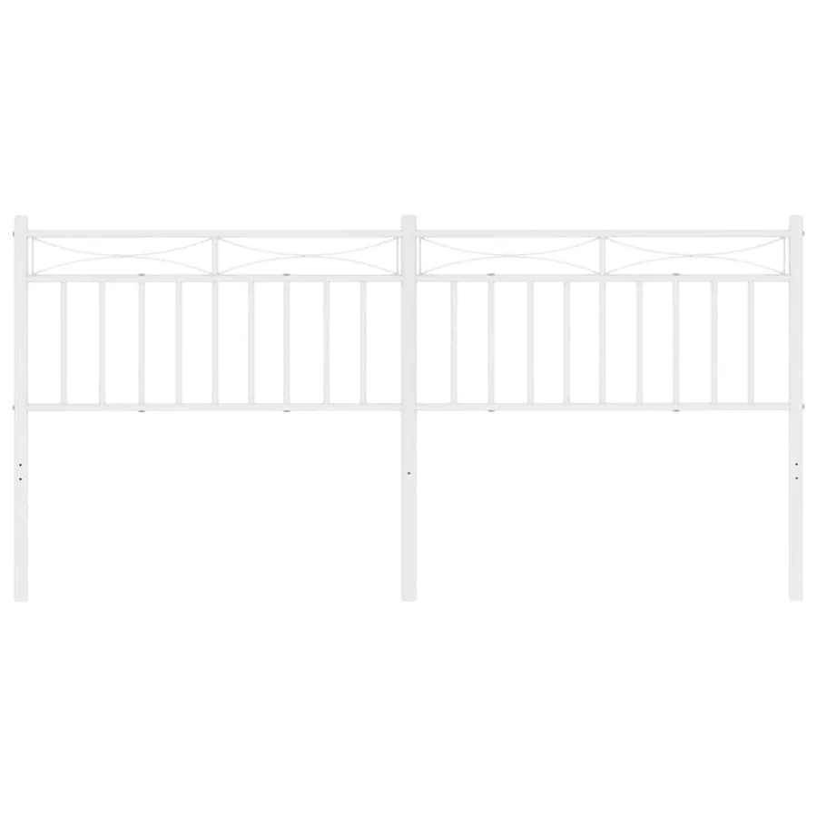 Tête de lit de remplacement métal blanc 193 cm - 4