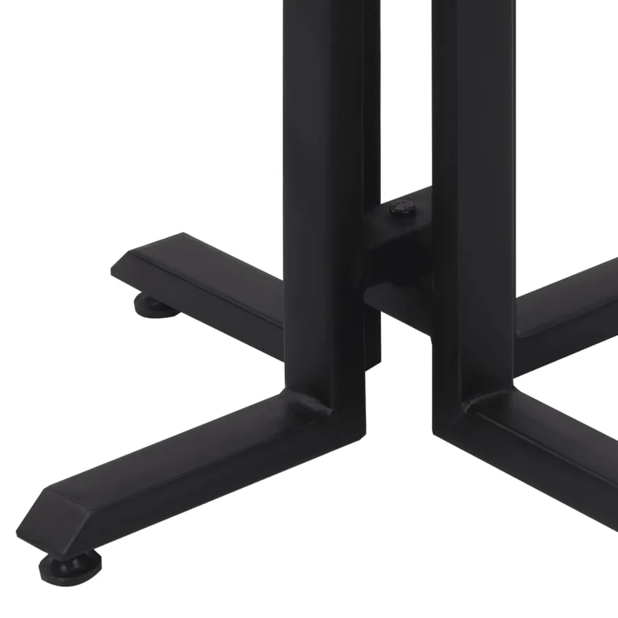 Table basse ronde Ø55x40 cm teck de récupération massif - 6