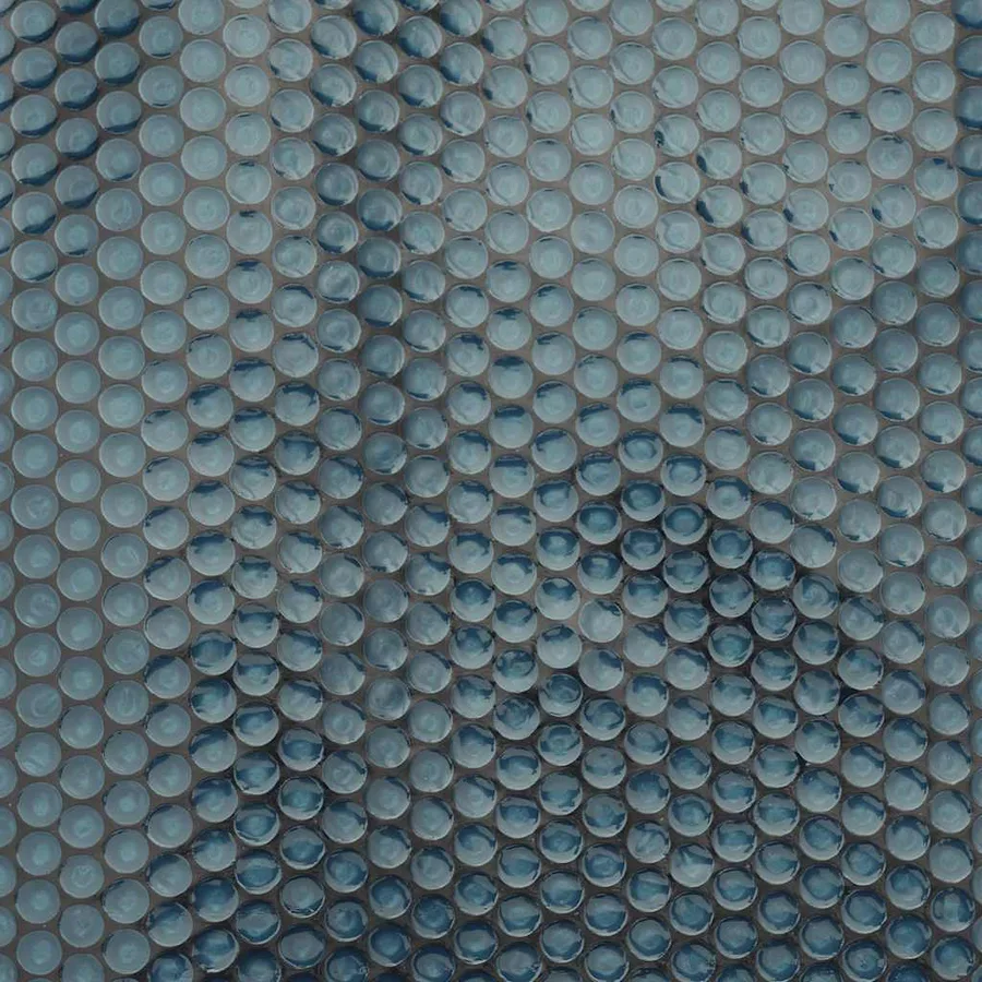 Film solaire de piscine flottant PE 210 cm Noir et bleu - 6