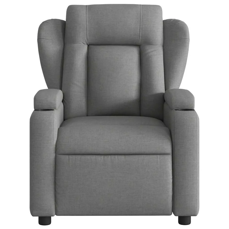 Fauteuil de massage inclinable Gris foncé Tissu - 8
