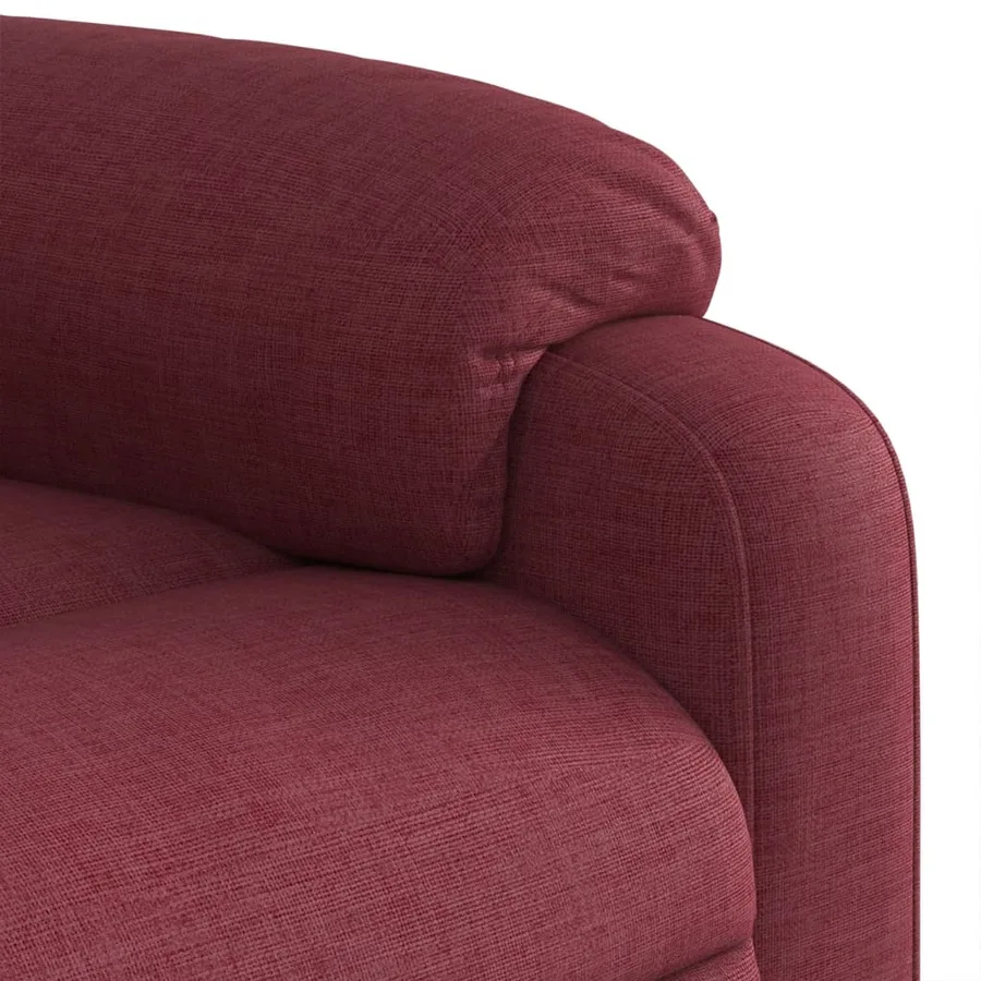 Fauteuil de massage inclinable Rouge bordeaux Tissu - 9