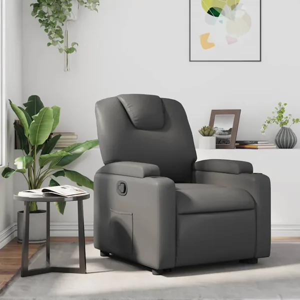 Fauteuil inclinable Gris Similicuir