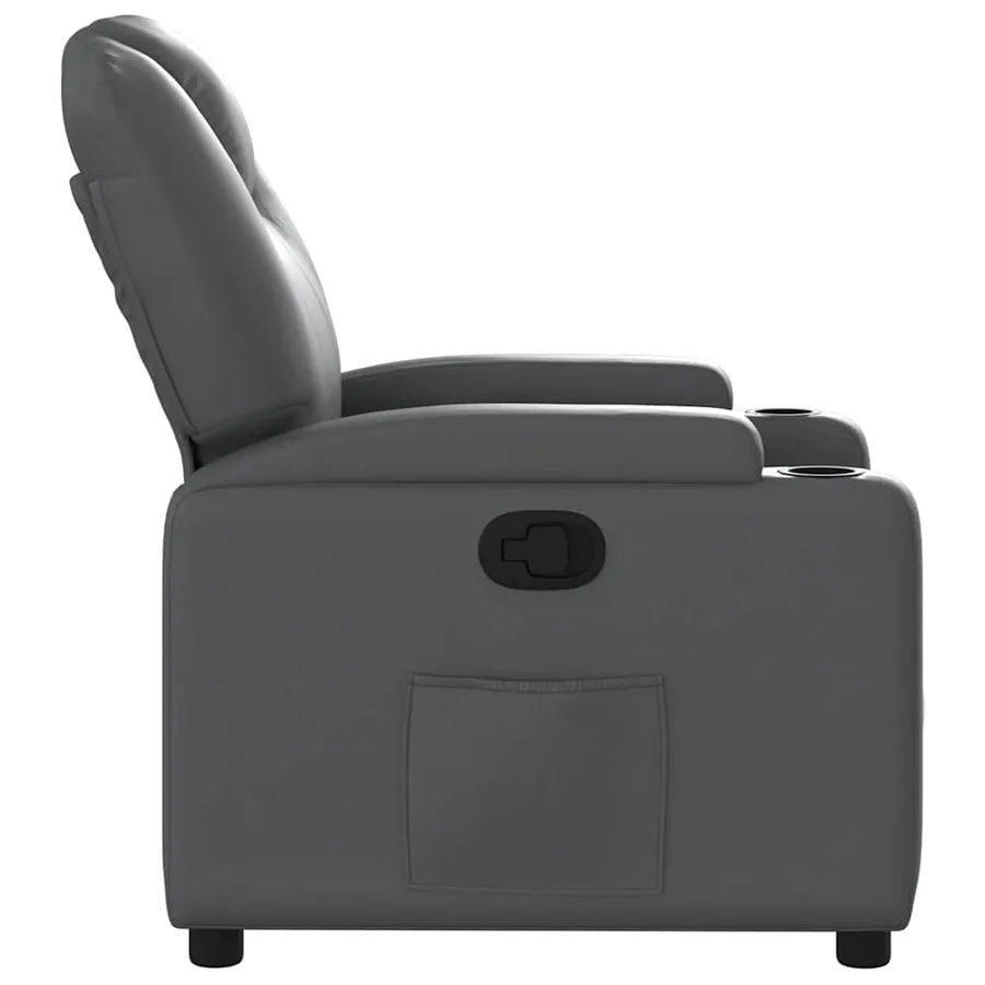 Fauteuil inclinable Gris Similicuir - 5