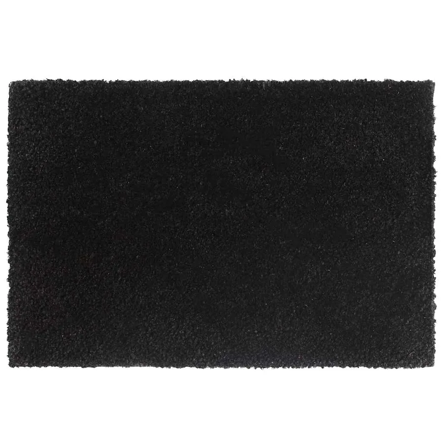 Tapis de porte 2 pcs noir 40x60 cm fibre de coco touffeté - 2