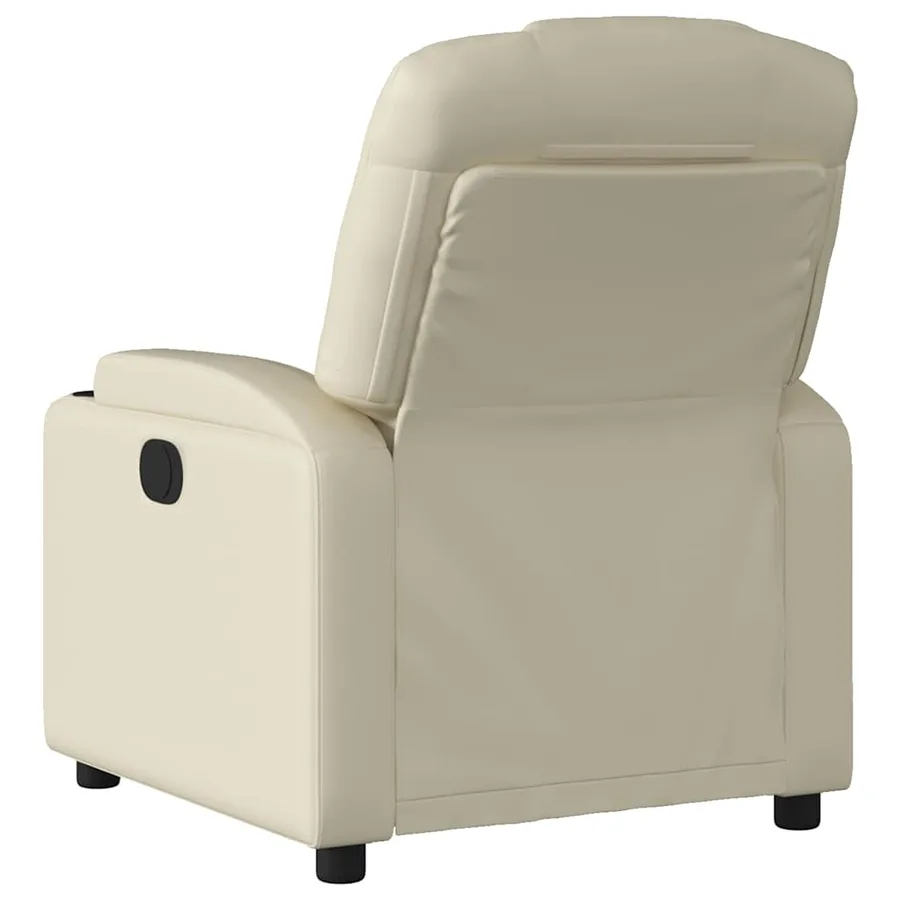 Fauteuil inclinable Crème Similicuir - 6