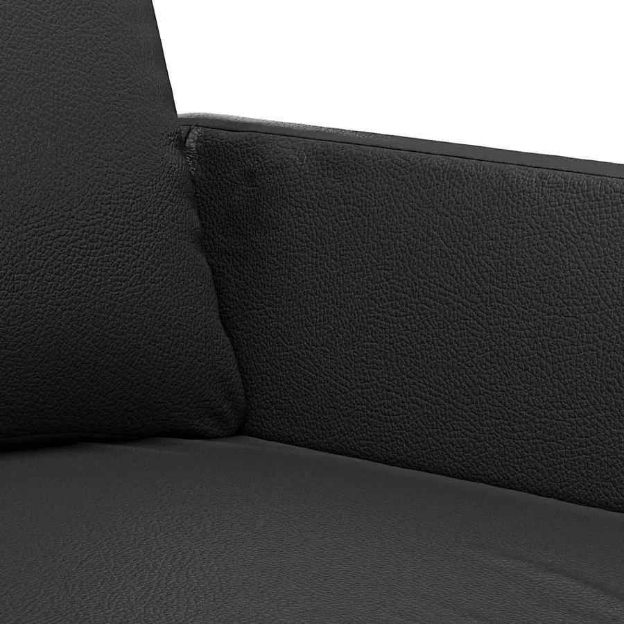 Fauteuil Noir 60 cm Similicuir - 7