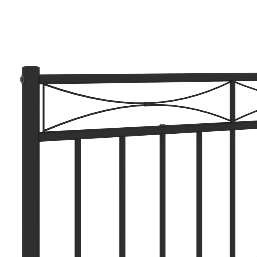 Tête de lit de remplacement métal noir 193 cm - 5