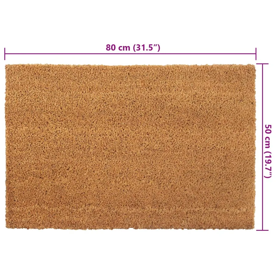 Tapis de porte naturel 50x80 cm fibre de coco touffeté - 4