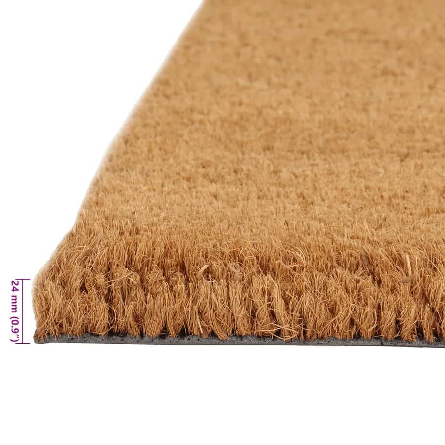 Tapis de porte naturel 50x80 cm fibre de coco touffeté - 5