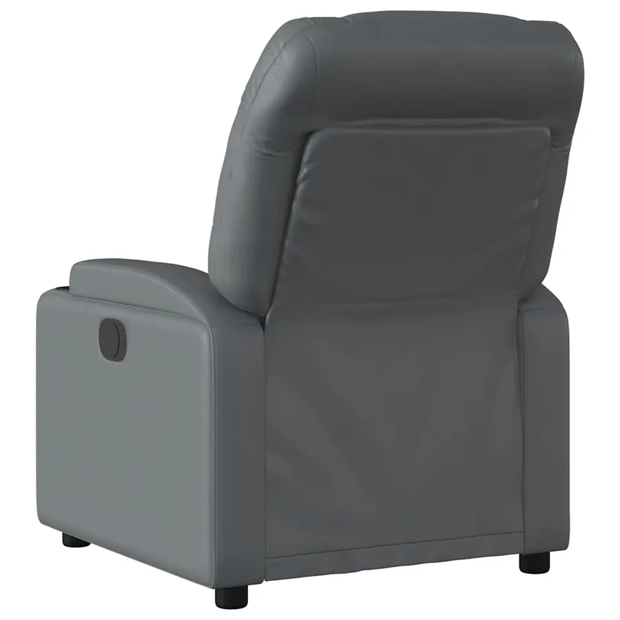 Fauteuil de massage inclinable Gris Similicuir - 7