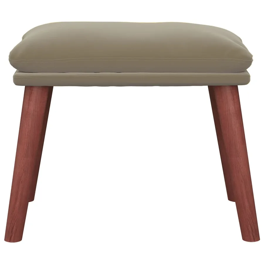 Repose-pied Gris clair 45x29,5x35 cm Velours - 3