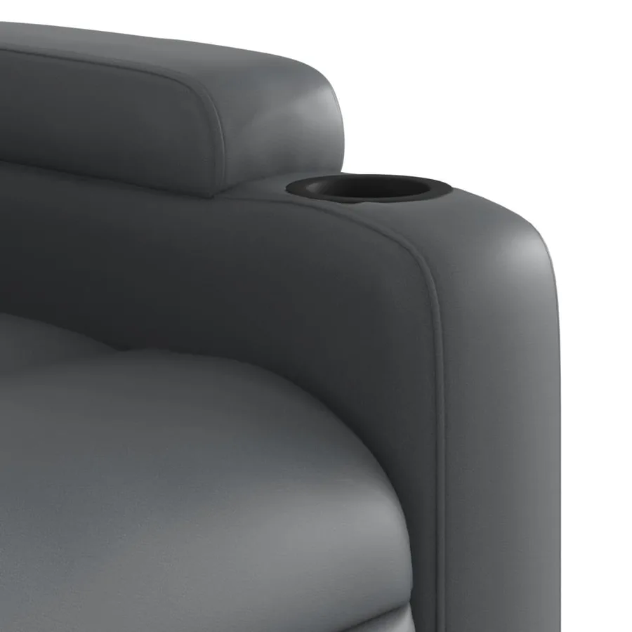 Fauteuil inclinable Gris Similicuir - 8