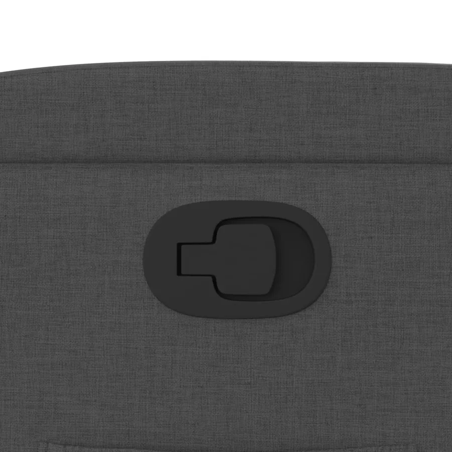 Fauteuil inclinable en tissu gris foncé - 9