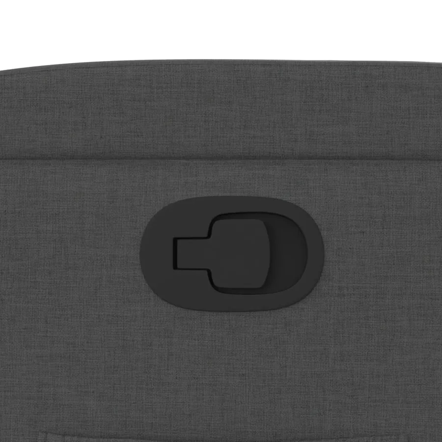 Fauteuil inclinable en tissu gris foncé - 9