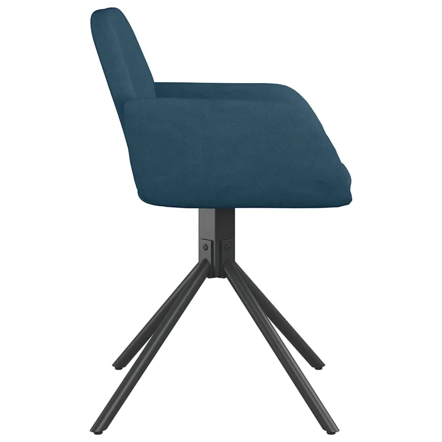 Chaises pivotantes à manger lot de 2 Bleu Velours - 5