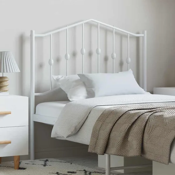 Tête de lit de remplacement métal blanc 100 cm
