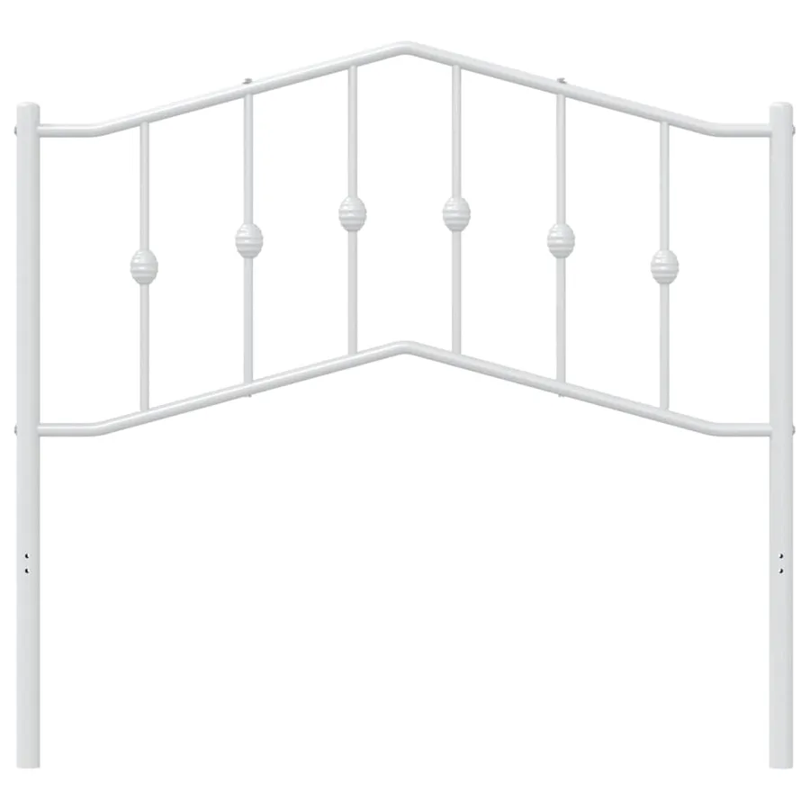 Tête de lit de remplacement métal blanc 100 cm - 4