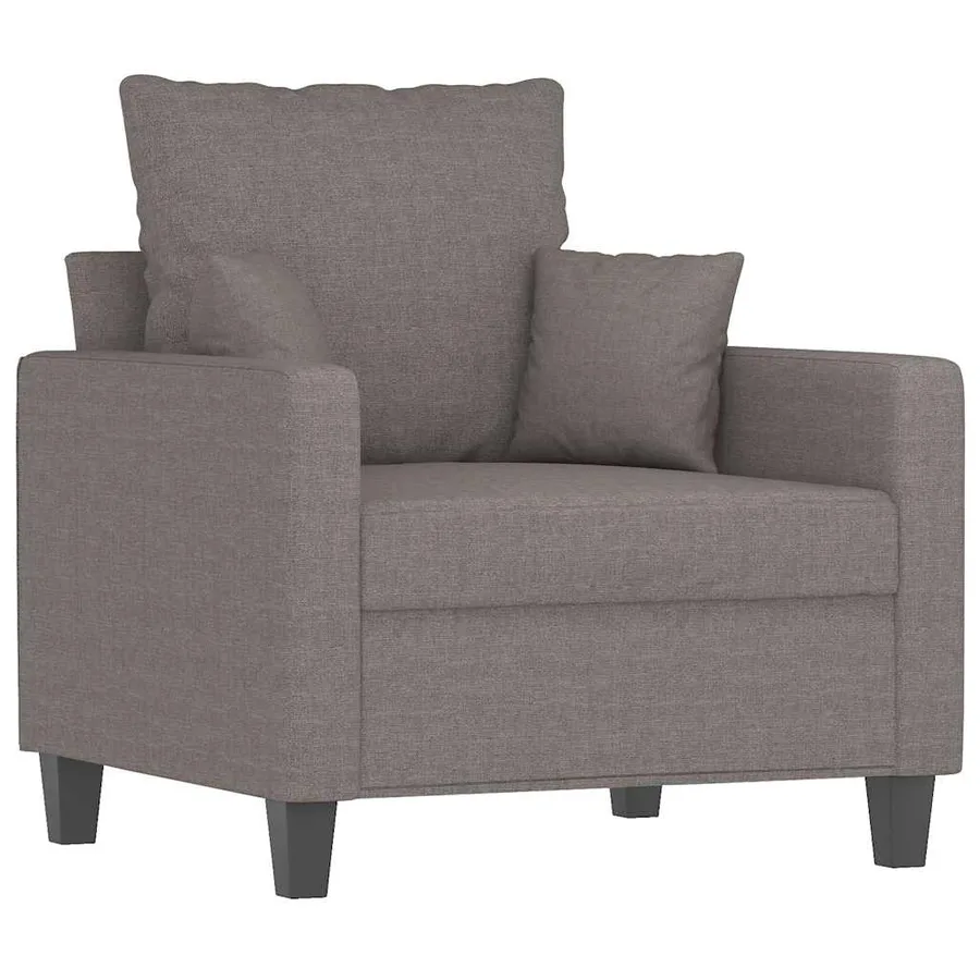 Fauteuil Taupe 60 cm Tissu - 2