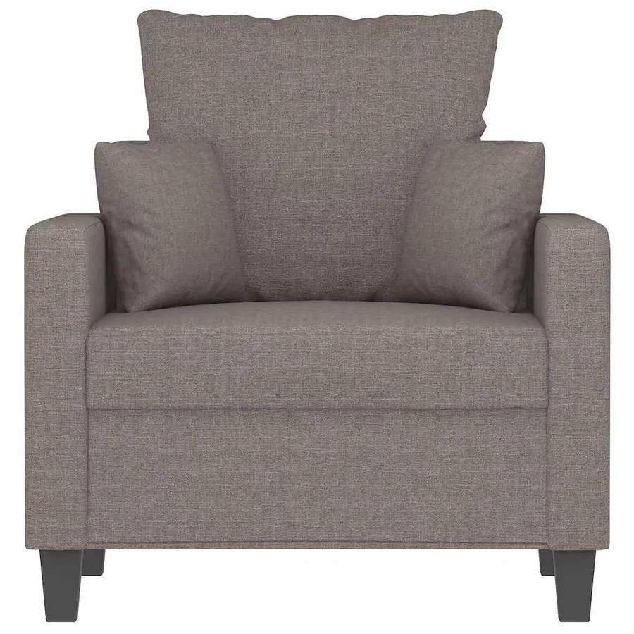Fauteuil Taupe 60 cm Tissu - 4