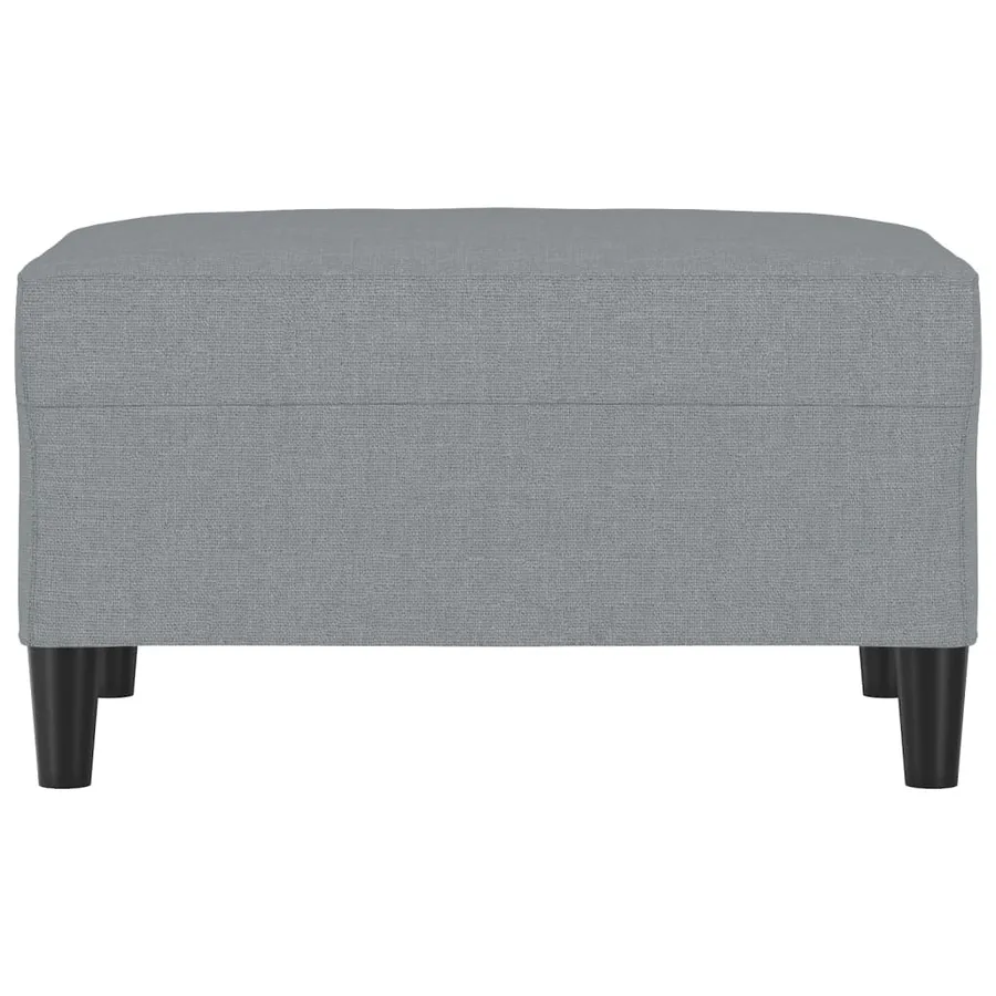 Repose-pied Gris clair 70x55x41 cm Tissu - 3