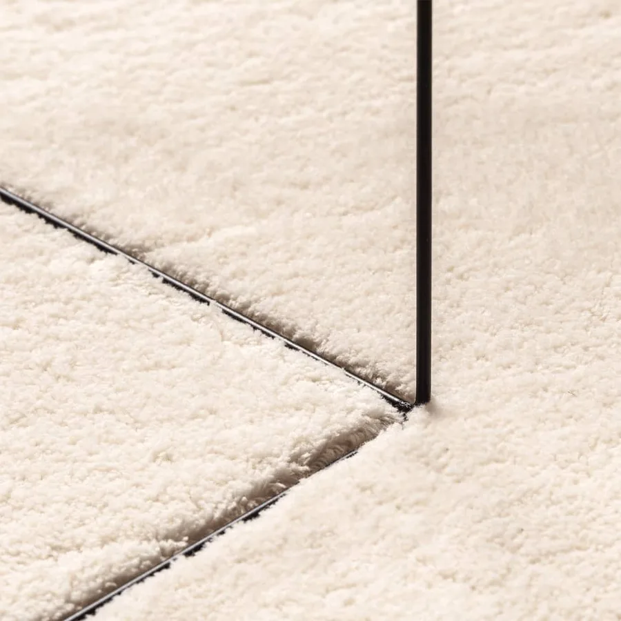 Tapis HUARTE à poils courts doux et lavable beige Ø 200 cm - 8