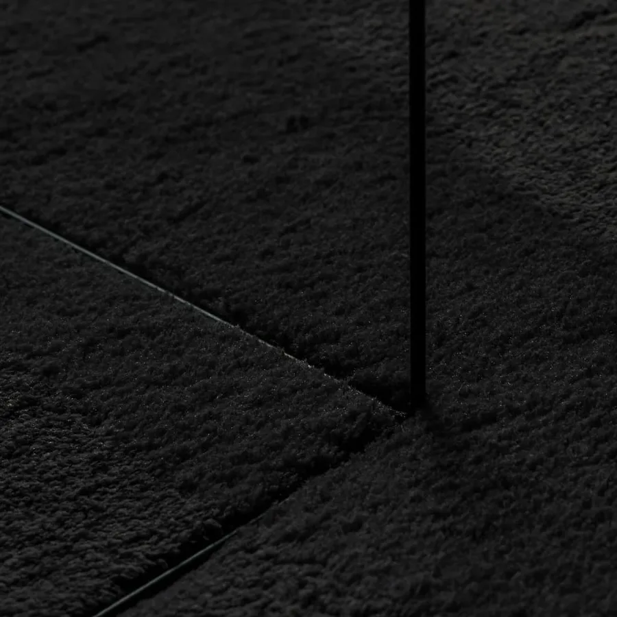 Tapis HUARTE à poils courts doux et lavable noir 140x200 cm - 8