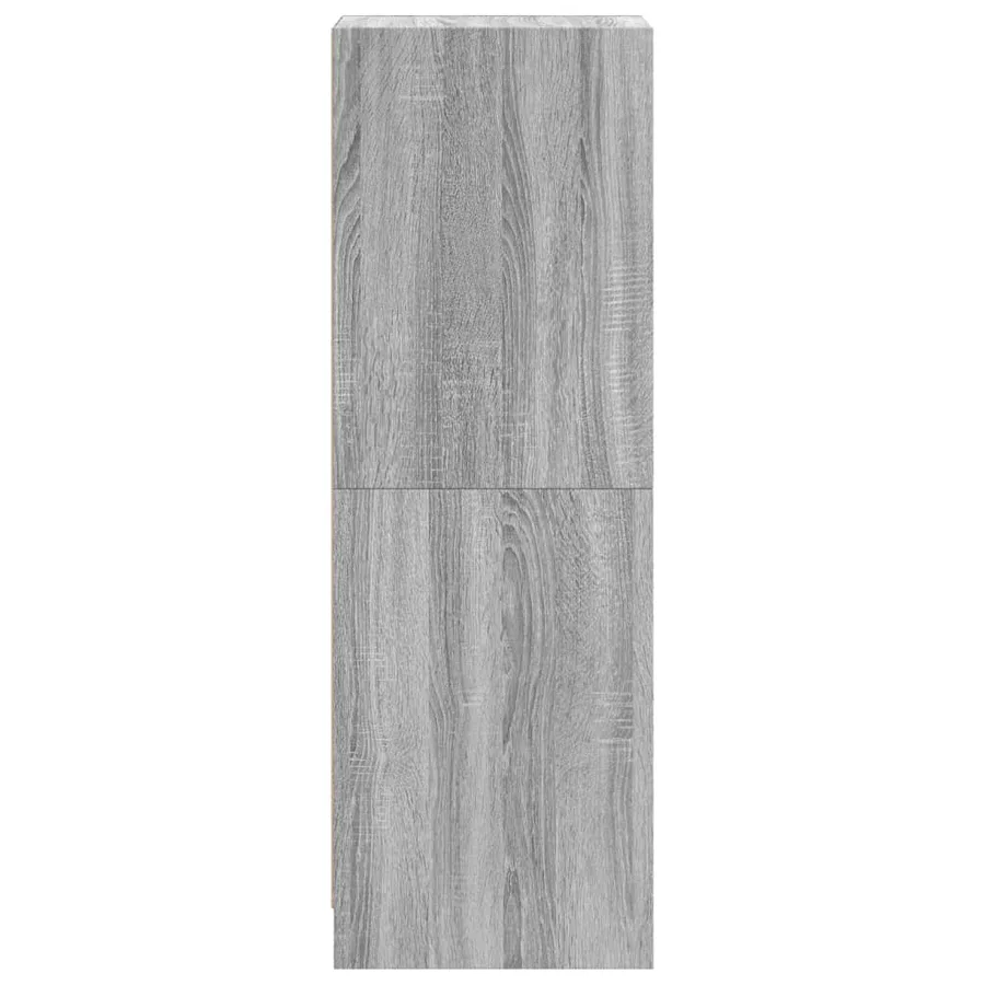 Buffet avec portes en verre sonoma gris 35x37x109 cm - 7