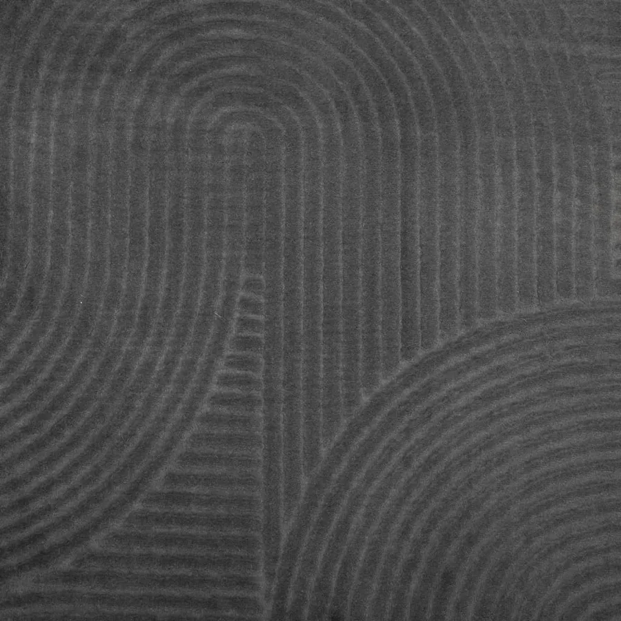 Tapis IZA poils courts style scandinave anthracite Ø 80 cm - 9