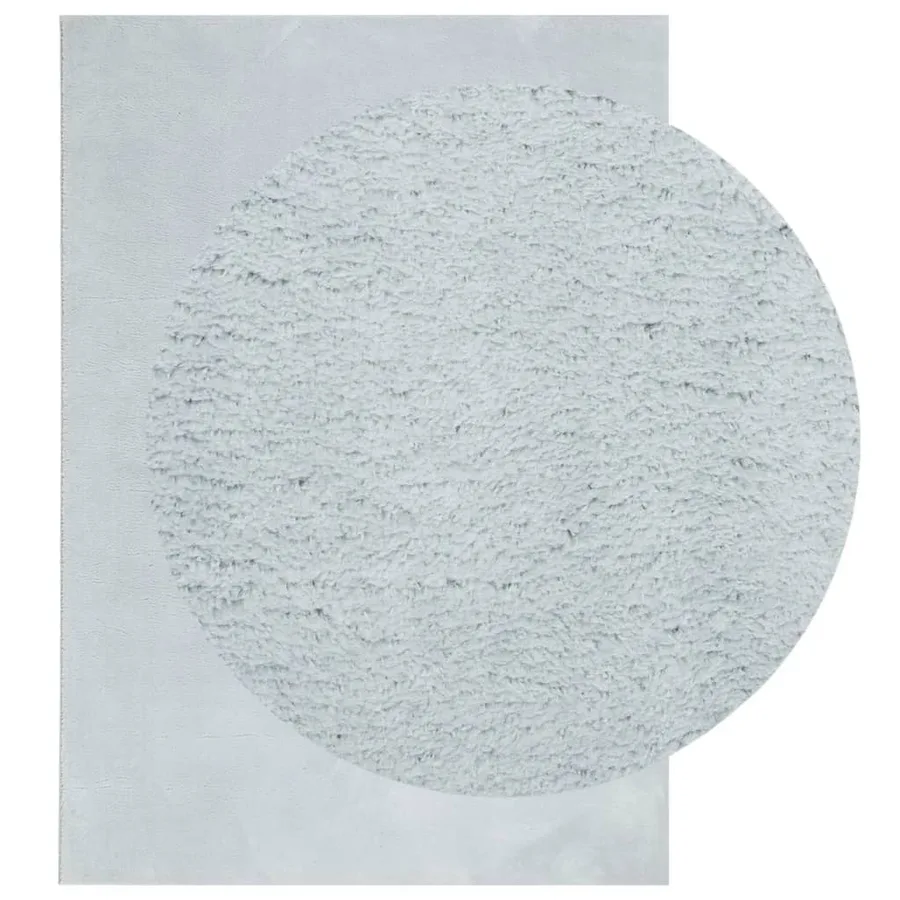 Tapis HUARTE à poils courts doux et lavable bleu 160x230 cm - 3