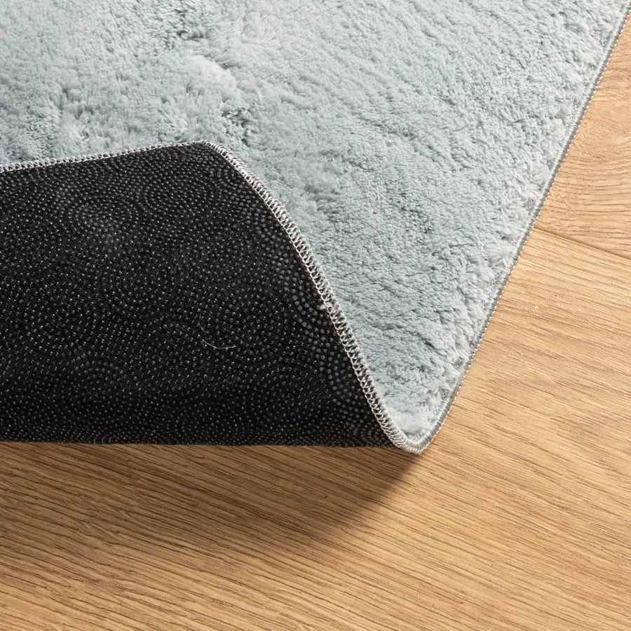 Tapis HUARTE à poils courts doux et lavable bleu 160x230 cm - 5