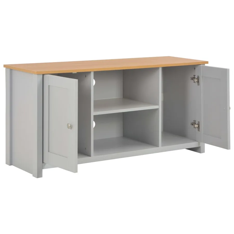Meuble TV Gris 120x39x58 cm - 2
