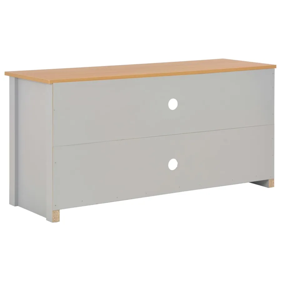 Meuble TV Gris 120x39x58 cm - 4