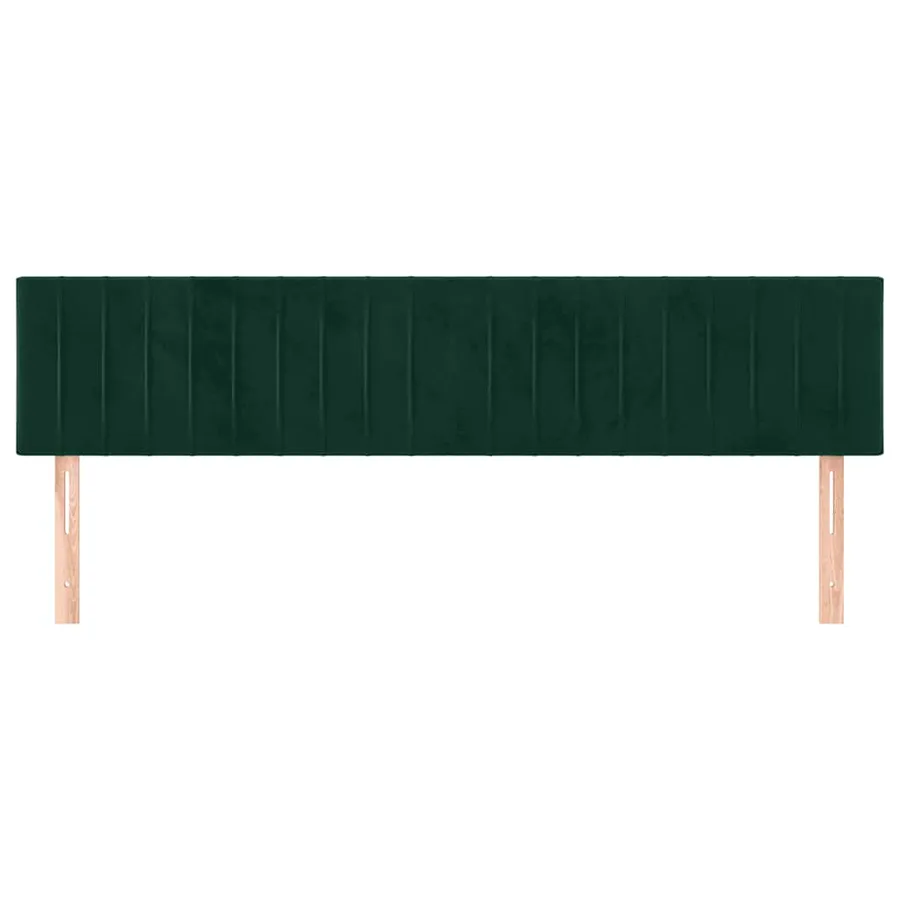 Têtes de lit Vert foncé 160x5x78/88 cm Velours - 3