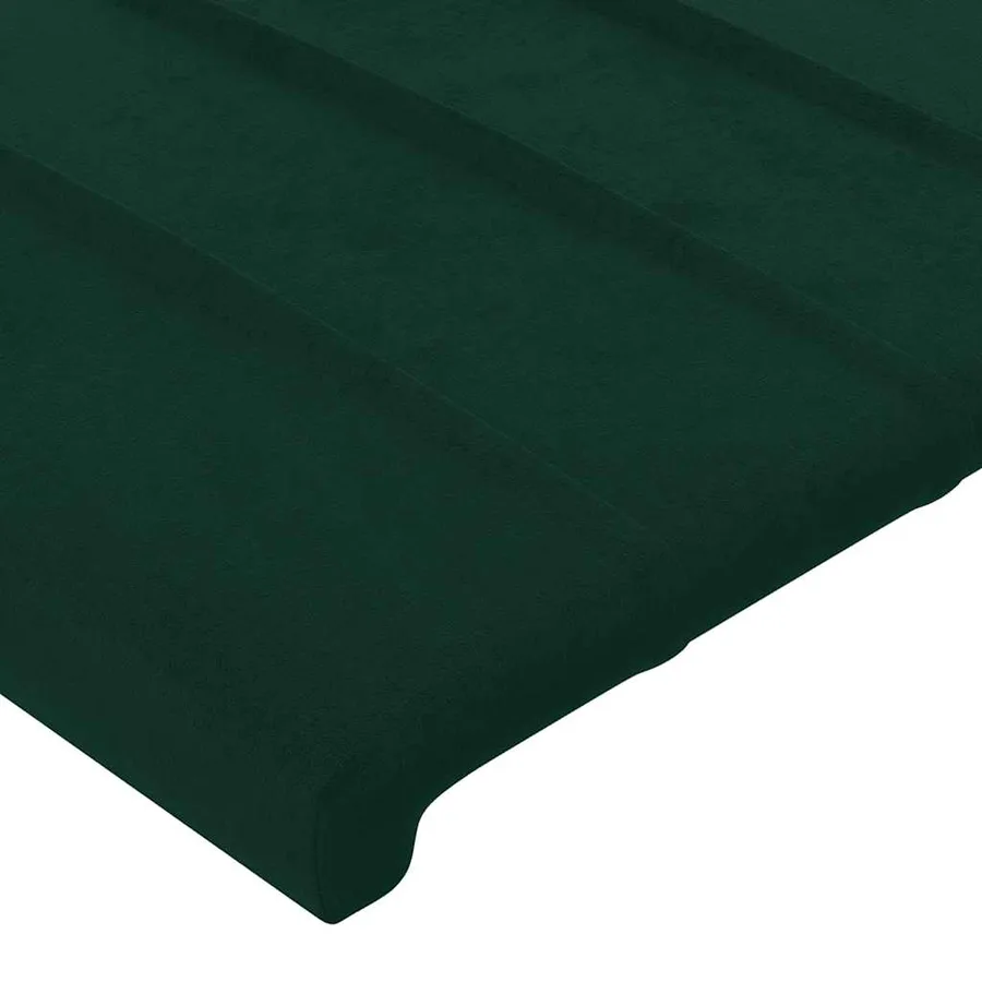 Têtes de lit Vert foncé 160x5x78/88 cm Velours - 4