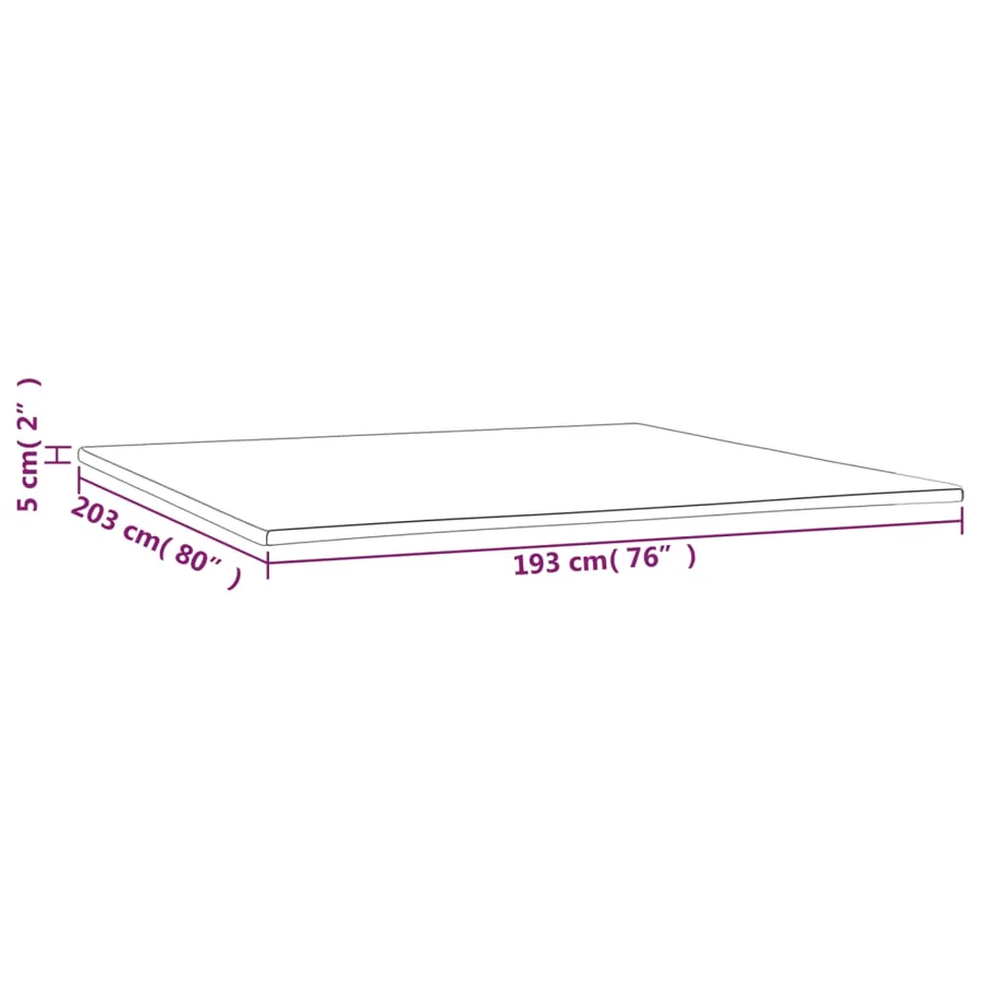 Sur-matelas 193x203x5 cm - 7