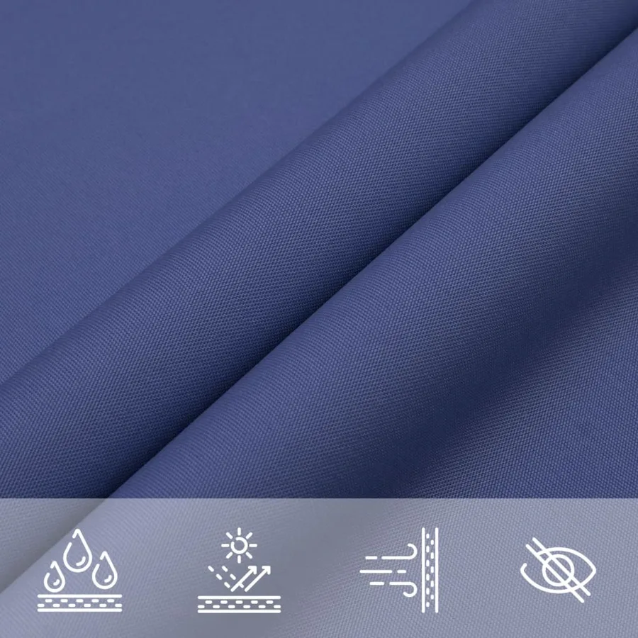 Voile de parasol Tissu Oxford triangulaire 5x7x7 m bleu - 8