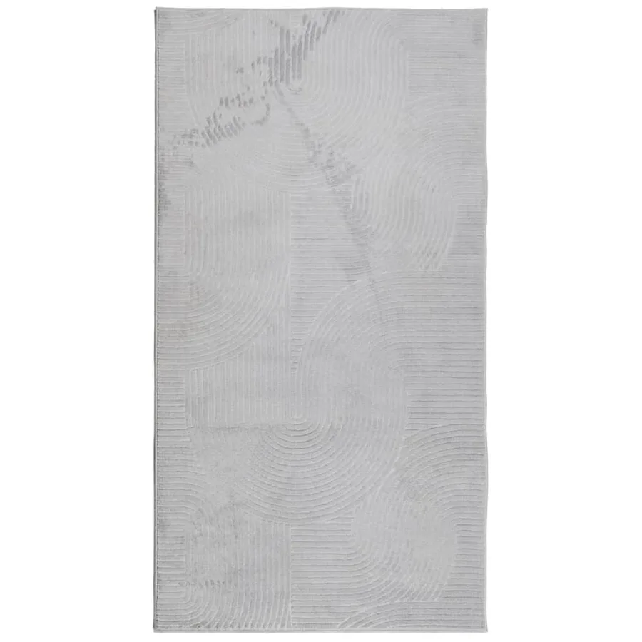 Tapis IZA poils courts style scandinave gris 80x150 cm - 2