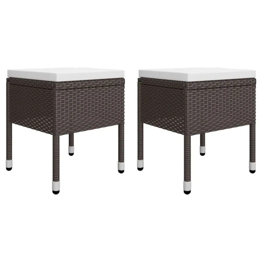 Ensemble à manger de jardin 5 pcs Marron - 7