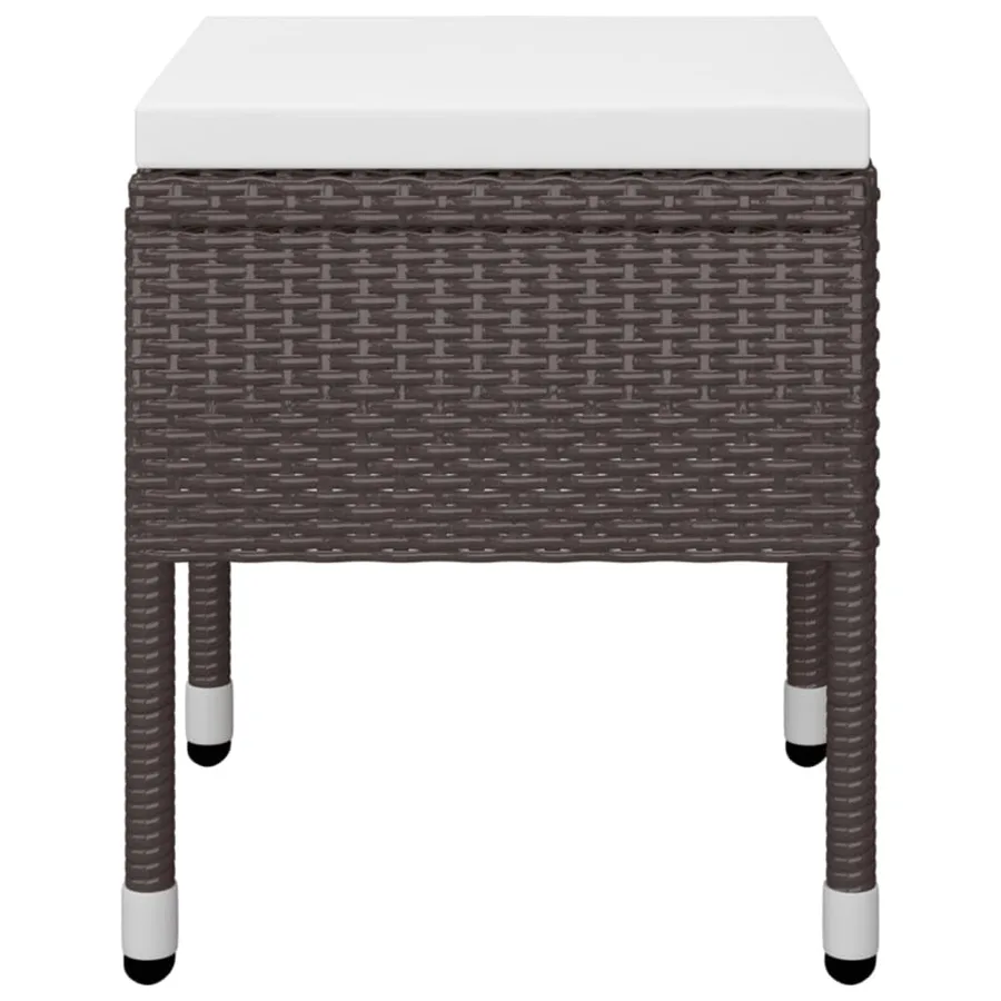 Ensemble à manger de jardin 5 pcs Marron - 9