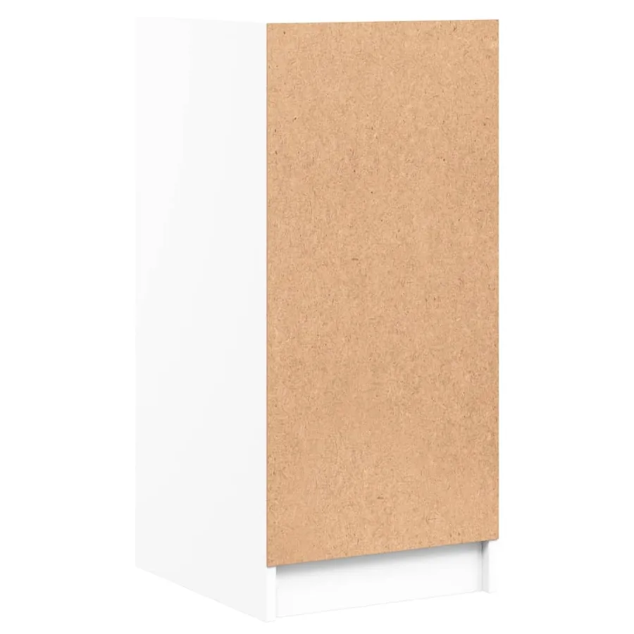 Armoire latérale avec portes en verre blanc 35x37x75,5 cm - 8