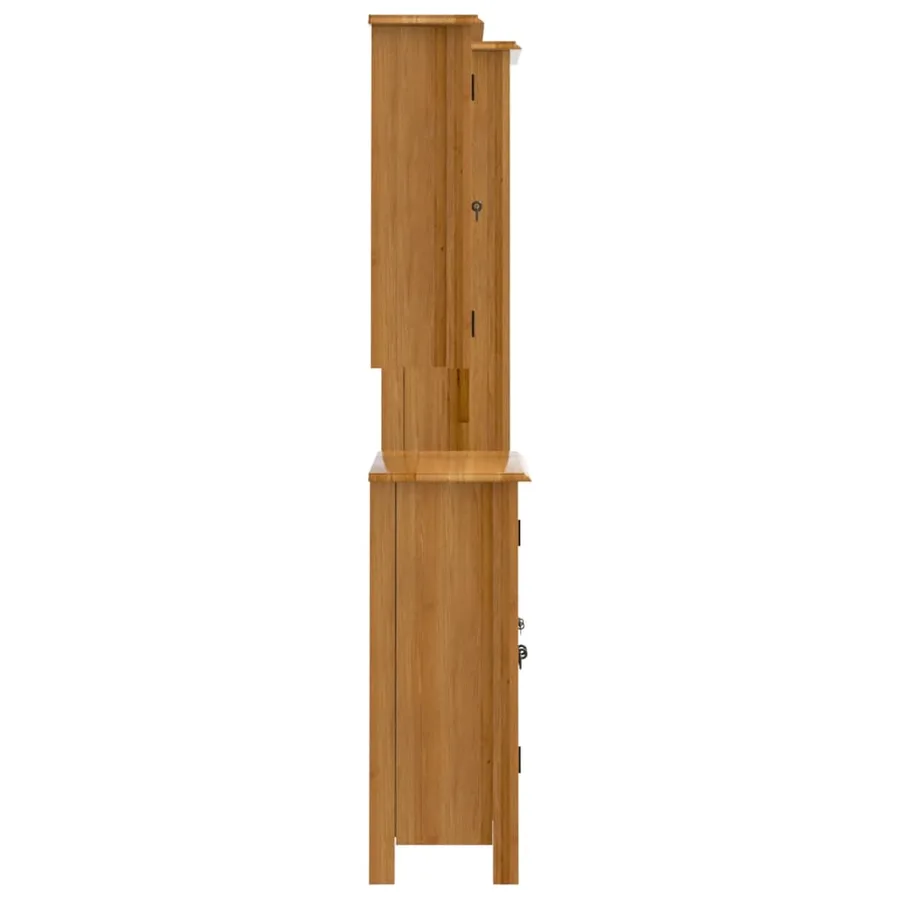 Ensemble de meubles de salle de bain 3 pcs bois de pin massif - 6