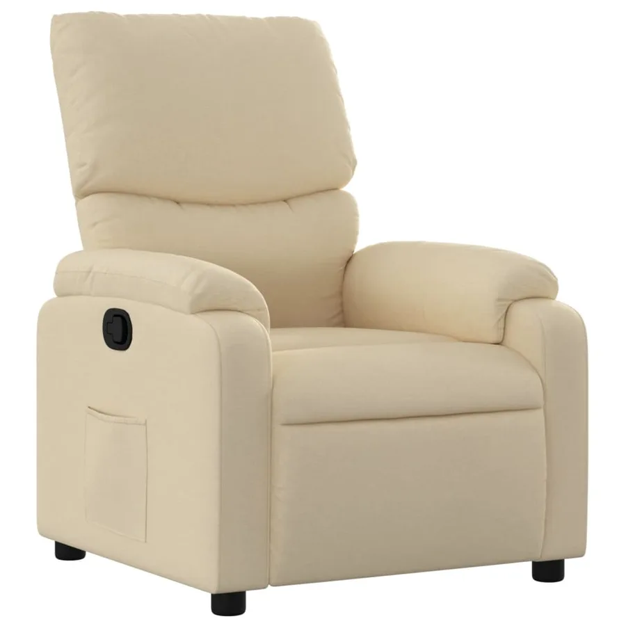 Fauteuil inclinable Crème Tissu - 2