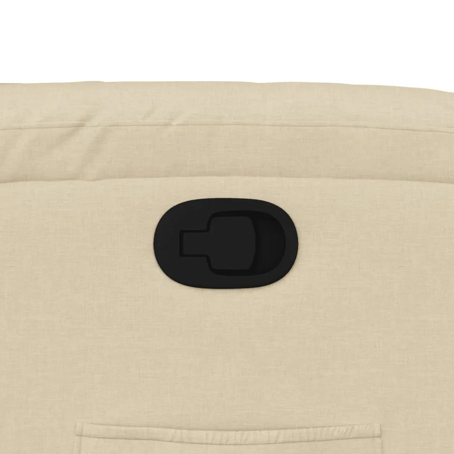 Fauteuil inclinable Crème Tissu - 9