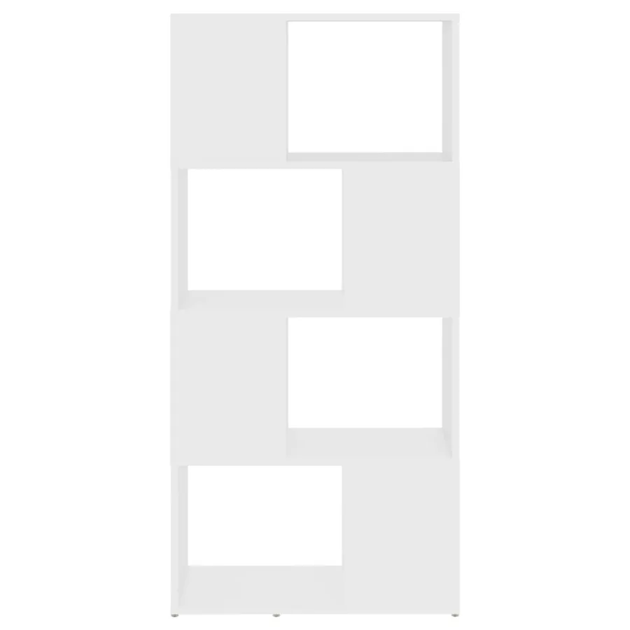 Bibliothèque/Séparateur de pièce blanc bois d'ingénierie - 5