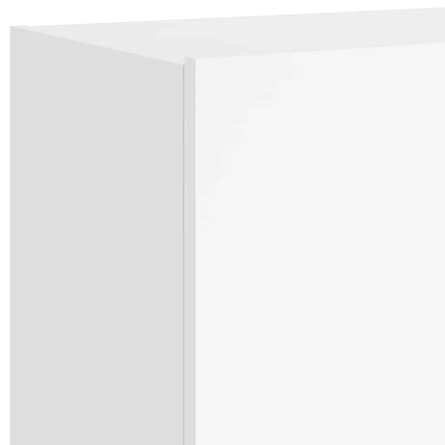 Meuble TV mural avec lumières LED blanc 100x35x41 cm - 12