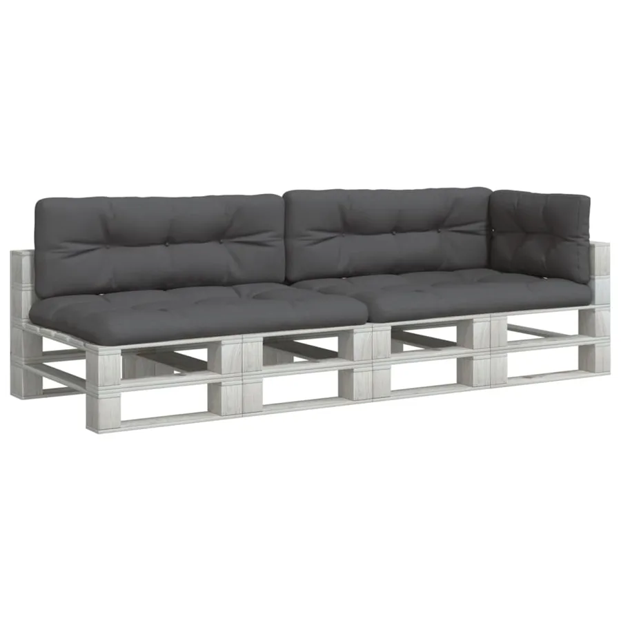 Coussins de palette lot de 5 anthracite tissu - 3