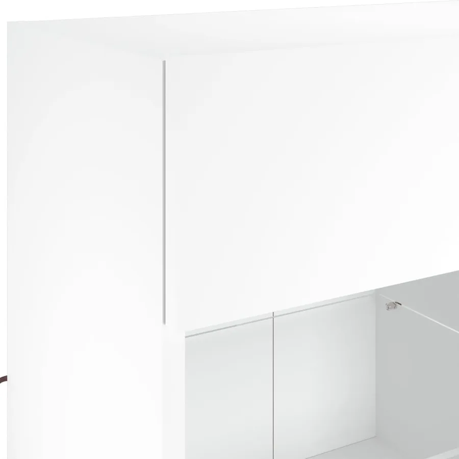 Meuble TV mural avec lumières LED blanc 78,5x30x60,5 cm - 10