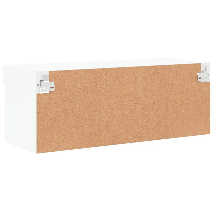 Meuble TV avec lumières LED blanc 80x30x30 cm - 10
