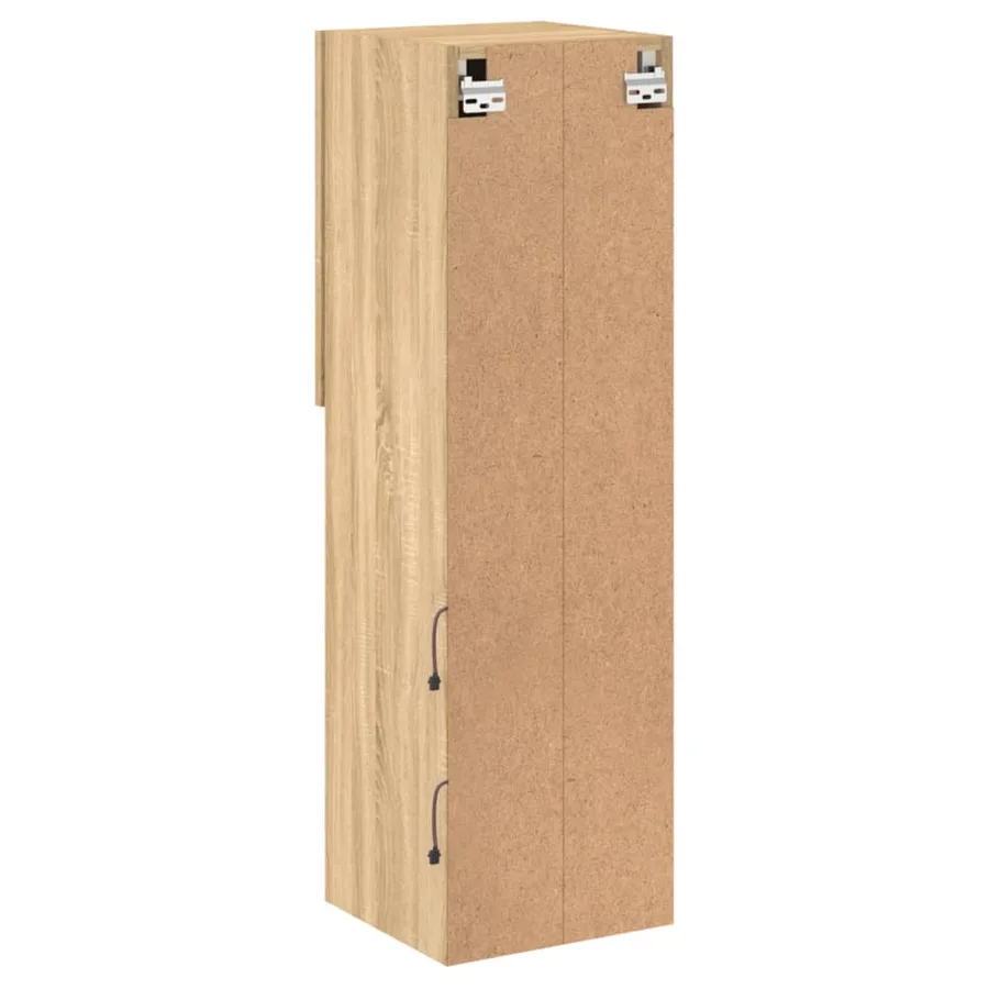 Meuble TV avec lumières LED chêne sonoma 30,5x30x102 cm - 11